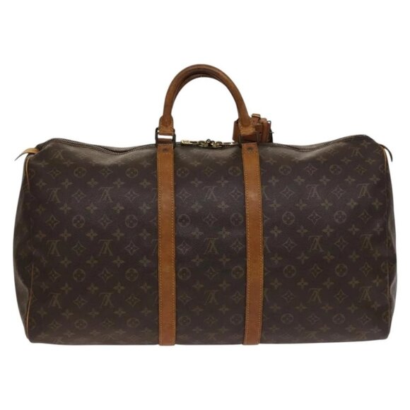 LOUIS VUITTON Monogram Keepall 55 Boston Bag M41424 LV Auth 139234 - Picture 2 of 16